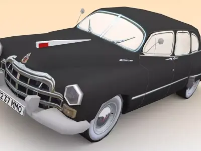 GAZ-12 ZIM Low-poly 3D model