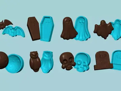 08 Halloween Moldings Collection - Chocolate Silicone Mold