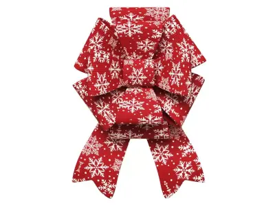 Christmas Bow Ribbon 42 Low-poly 3D model