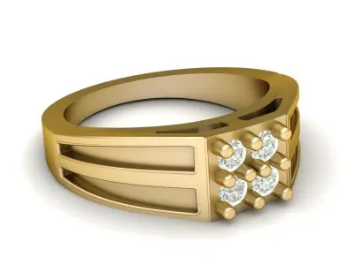 LUXURY RING FOR MEN 3D PRINTABLE MODEL 3D print model