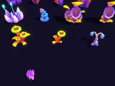Stylize Nature Pack 03 Low-poly 3D model