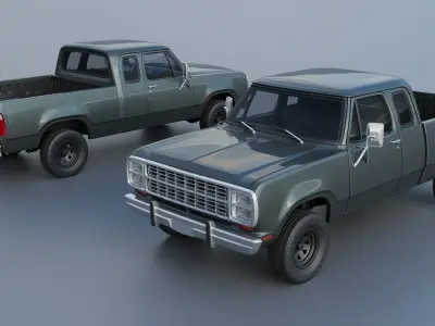 Dodge W150 Club Cab 1979 3D print model