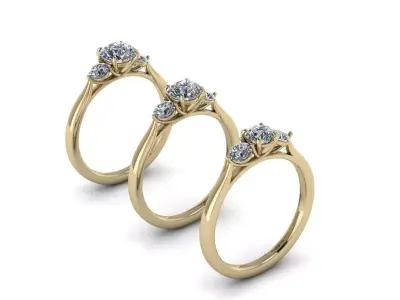 Jewelry Rings NINE RINGS 026 3D print model