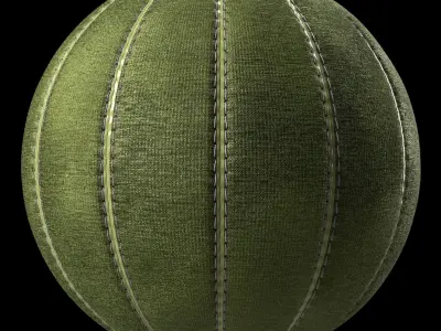 Fabric Materials 43- Stitched Fabric By Sbsar Pbr 4k Seamless Low-poly 3D model