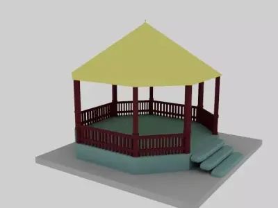 Realistic Hut 3D Model 3D model