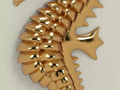 3d Seahorse for print 3D print model