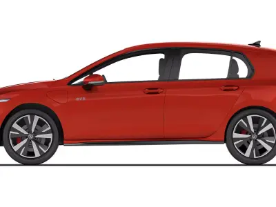 Volkswagen Golf GTE 2024 3D model