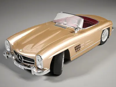 Mercedes-Benz 300SL Roadster 1957 3D model