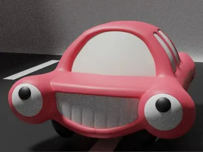 Cartoon Car 3D model