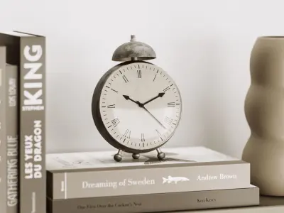 Decorative Set seashell vase 3D model