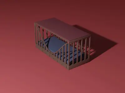 Pet bed 3D model