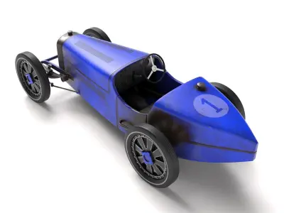 Bugatti B35 Low-poly 3D model