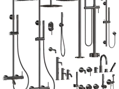 Faucet set Boheme Uno 3D model