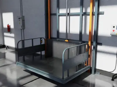 Warehouse Car repair shop 3D model