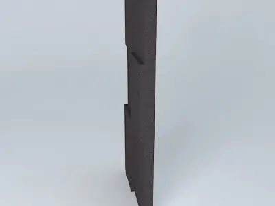 Concrete wall Free 3D model