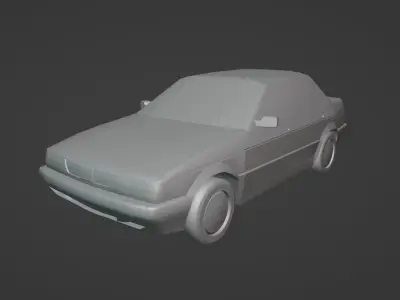 Nissan Tsuru Low-poly 3D model