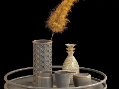 Decorative set-01 3D model