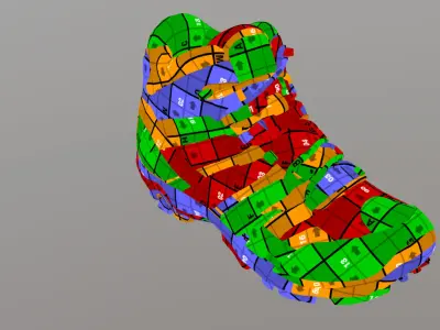 Military Boot Low-poly 3D model purchase