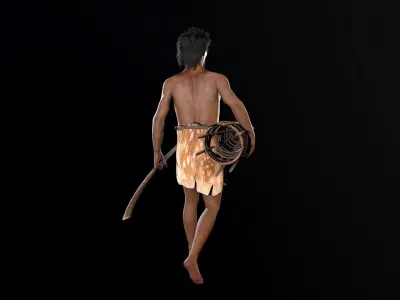 hominid Low-poly 3D model