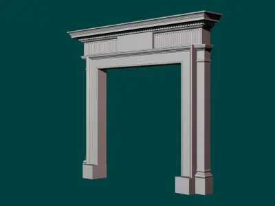 Georgian style fireplaces series No3 3D model