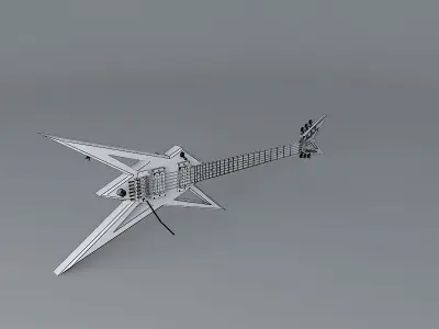Dimebag Darrell guitar Free 3D model
