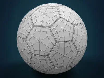 Soccer Ball Low-poly 3D model