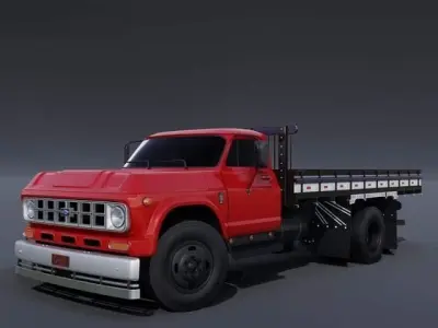 Pack 50 complete trucks Low-poly 3D model