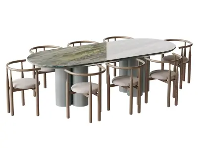 Dining table TOWNSVILLE 2 3D model