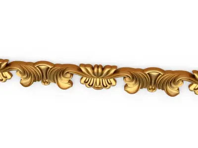 Classic decor ornament 74  3D print model