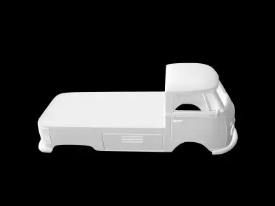 Volkswagen T1 Pickup 3D print model