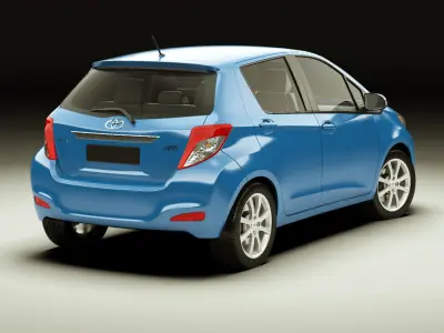 Toyota Yaris Vitz Jewela 2012 3D model