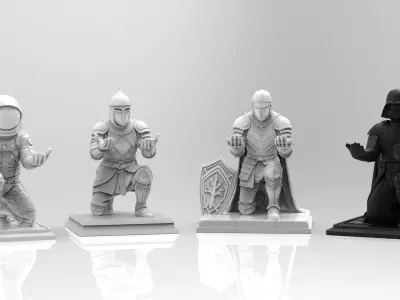 The Legendary Guardians  Pen Holder Collection 3D print model