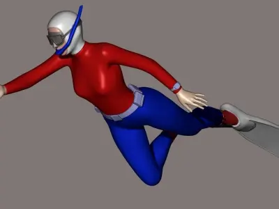 skin scuba 6 3D print model