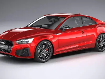 Audi S5 Coupe 2020 CoronaRender 3D model