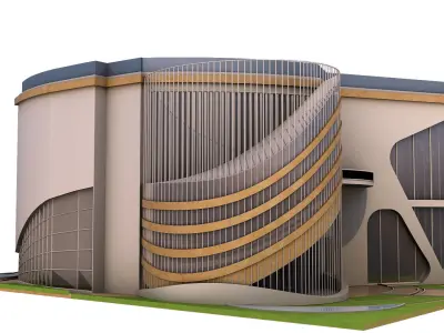 0020 - New Modern Villa - 2Ds Drawing - 3Ds Files 3D model