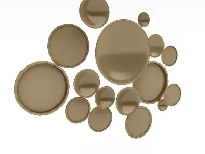 bohemian decor 3D model Low-poly 3D model