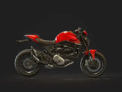 Base model  Ducati Monster 2021 3D model