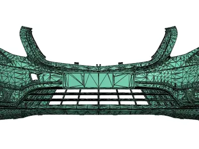 Mercedes Benz VAN BUMPER 3d scan 3D model