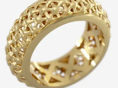 Men Modern Ring 3D Printable Jewelry Model 3D print model