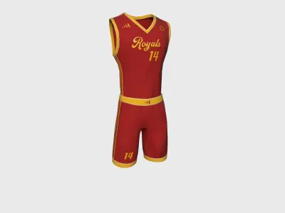 Basketball Fantasy Team Royals - Character Design Low-poly 3D model