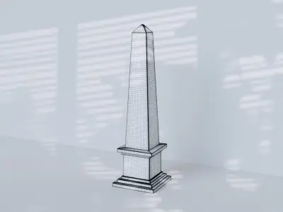 Decorative Obelisk Low-poly 3D model