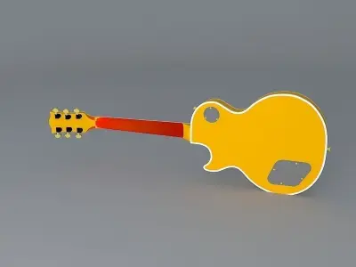 Zakk Wylde BUZZSAW Les Paul Custom guitar Free 3D model