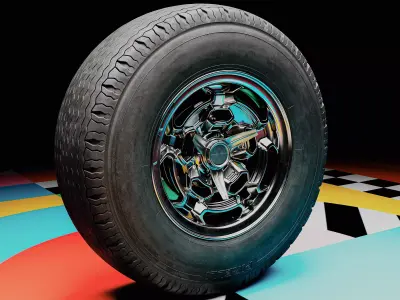 Oldtimer Tire 3D model