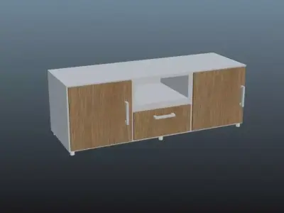 Modern Drawer Free low-poly 3D model