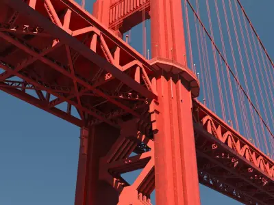 Golden Gate Bridge 3D model