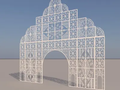 Iron Entry Facade 3D model