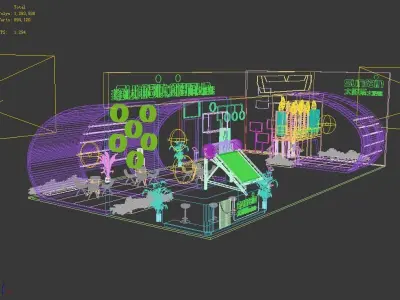Exhibition - Area - 15X8-3DMAX2009-01 3D model