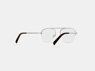 Vargas Eyeglasses in Antique Silver 3D model