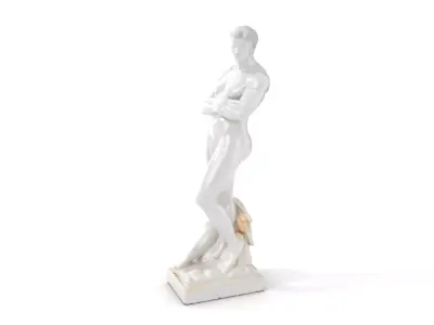 Classical Male Statue D Model Pack Low-poly 3D model