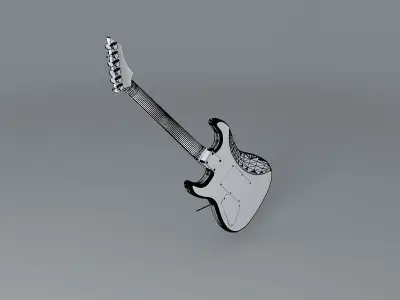 B C Rich Tracii Guns Gunslinger model guitar Free 3D model